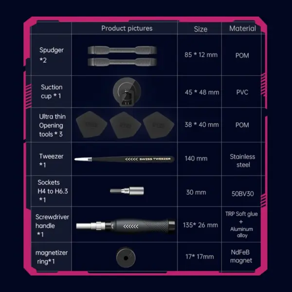 JAKEMY JM-8186 83-in-1 Precision Screwdriver Set - Image 5