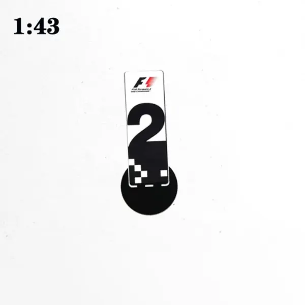 1:43 Scale F1 Model Parking Plate Decor - Image 10