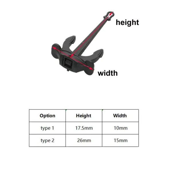 Movable Hall Anchor 17mm/26mm for RC Boats - Image 6