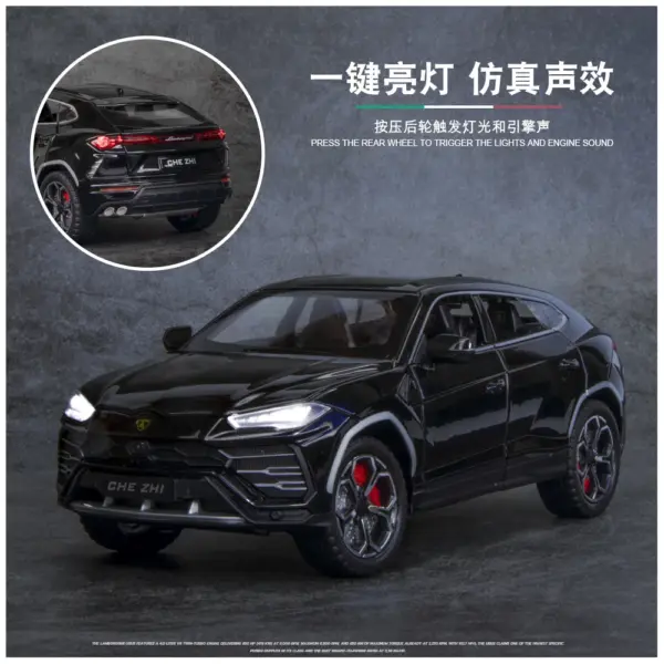 1:24 Lamborghini URUS Alloy Diecast Model Car - Image 3