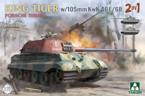 Takom 1/35 King Tiger Sd.Kfz.182 Model Kit - Image 2