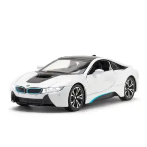 1/22 BMW I8 Sport Car Model with Lights 13 S73df2a0bb9724cefa11a74249275e668r