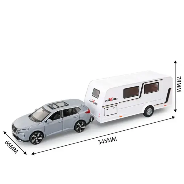 1/32 Alloy Diecast RV Trailer Car Model - Image 9