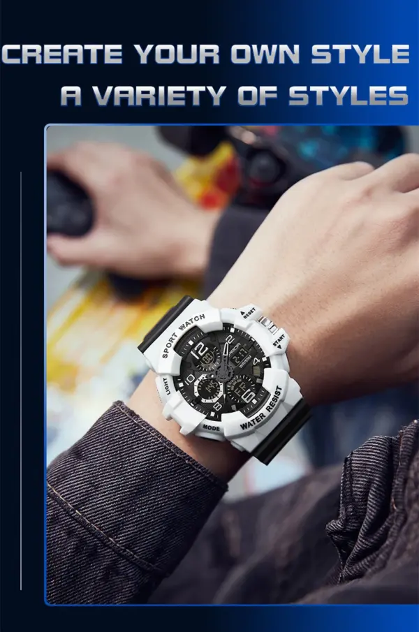 SANDA G-Style Military Digital Quartz Watch - Image 5