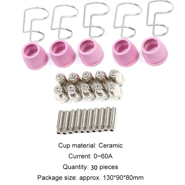 30pcs Plasma Cutter Electrode Nozzle Kit - Image 6