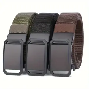 Canvas Tactical Buckle Belt for Men