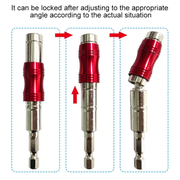 Red Curved Hexagonal Handle Extension Rod - Image 2