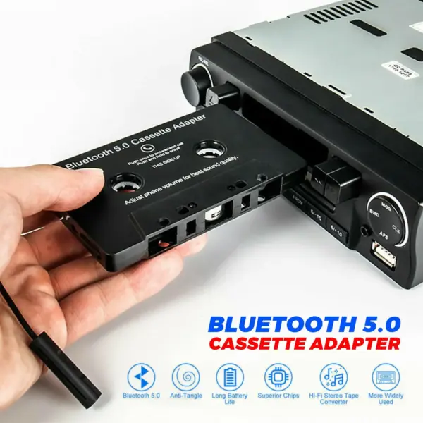Bluetooth 5.0 Cassette Adapter for Car Audio - Image 2