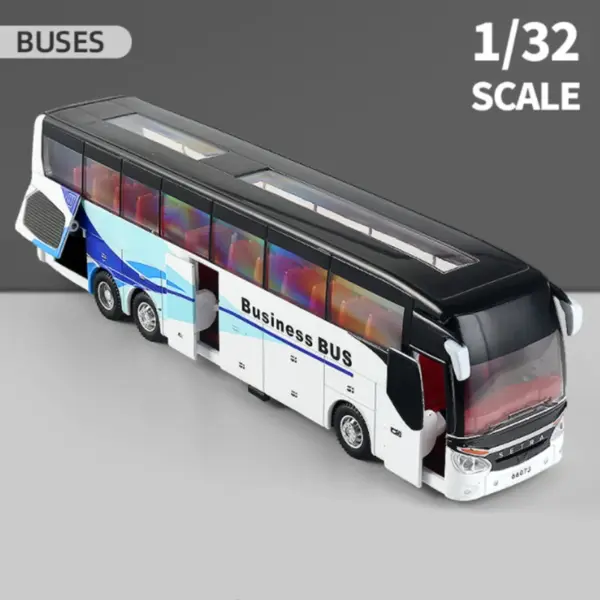 Alloy Tourist Bus Model Scale 1:32 with Sound - Image 8