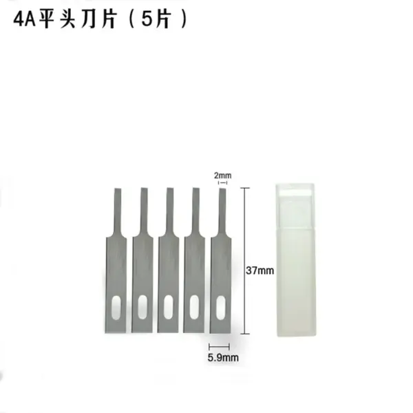 Non-slip Metal Scalpel with 10 SK5 Blades - Image 8