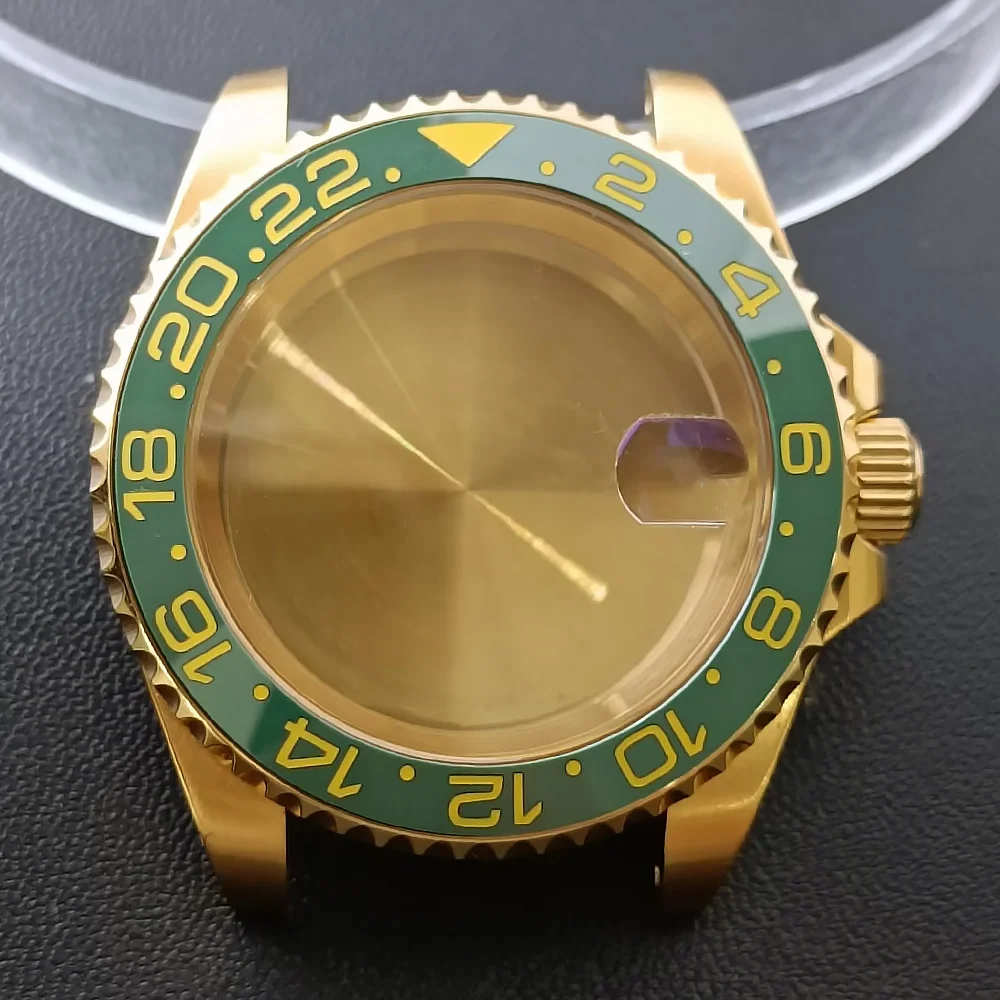 NH35 GMT Steel Watch Case 40.5mm Silver 68 NH35 GMT Steel Watch Case 40.5mm Silver - Image 68