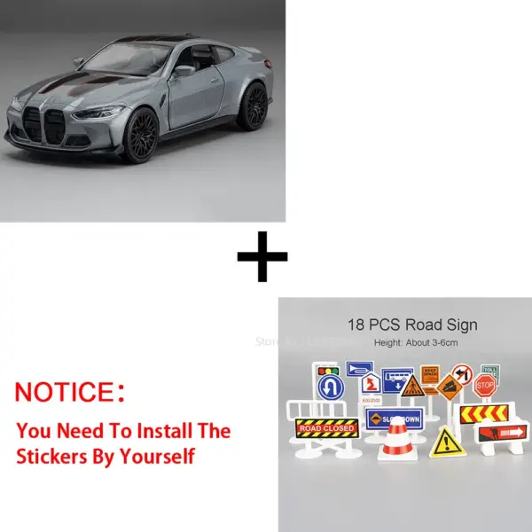 1:36 BMW M4 CSL Die-cast Model Car - Image 9