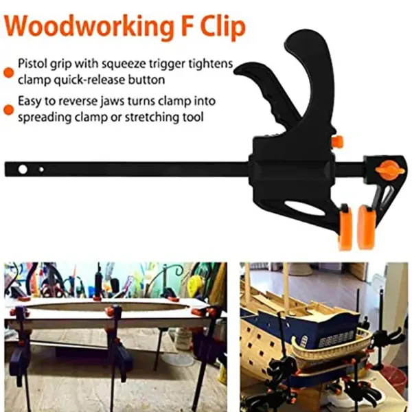 FATCOOL 12 Inch Ratchet F Clamp for Woodworking - Image 6