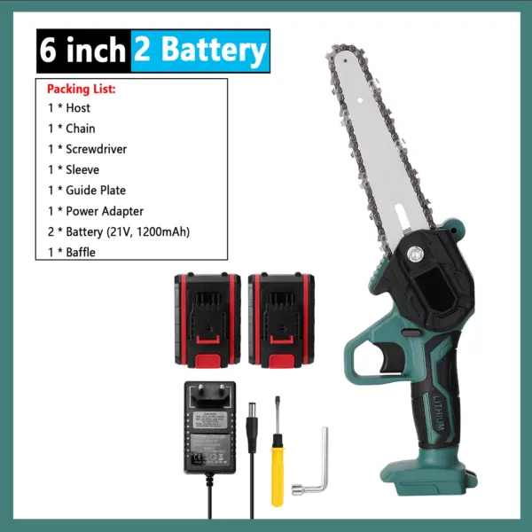 8 Inch Electric Pruning Chainsaw with Battery - Image 9