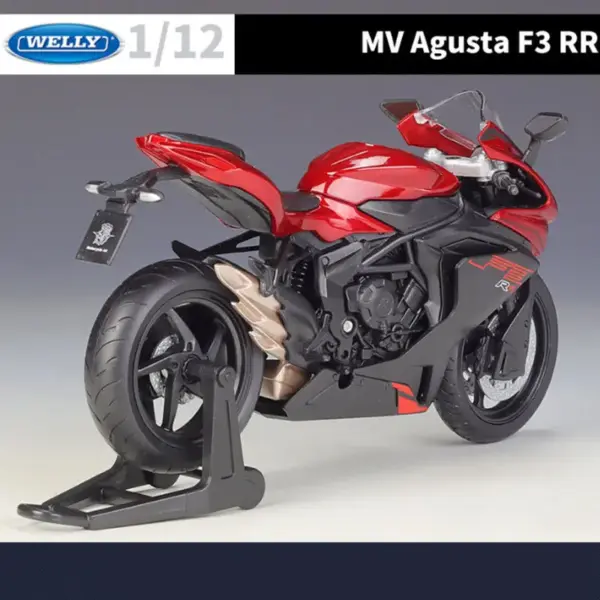 WELLY 1:12 MV Agusta F3 RR Diecast Motorcycle - Image 6