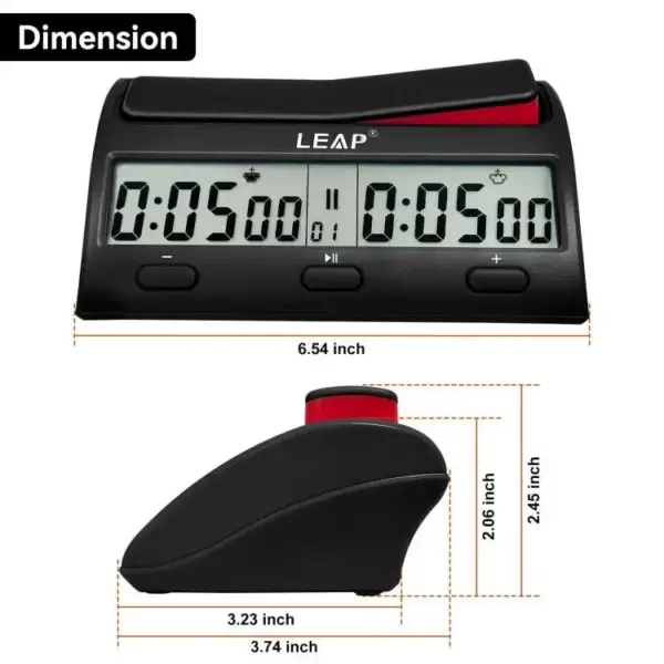 LEAP PQ9912 Digital Chess Clock Timer - Image 4