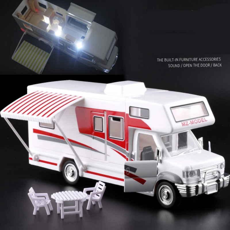 1:30 Diecast RV Camper Van Model Toy 2 1:30 Diecast RV Camper Van Model Toy - Image 2