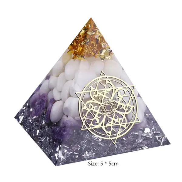 5cm Natural Stone Orgonite Pyramid Crystal - Image 13