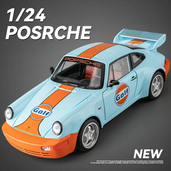 1/24 Scale Porsche 964 Alloy Diecast Model - Image 3