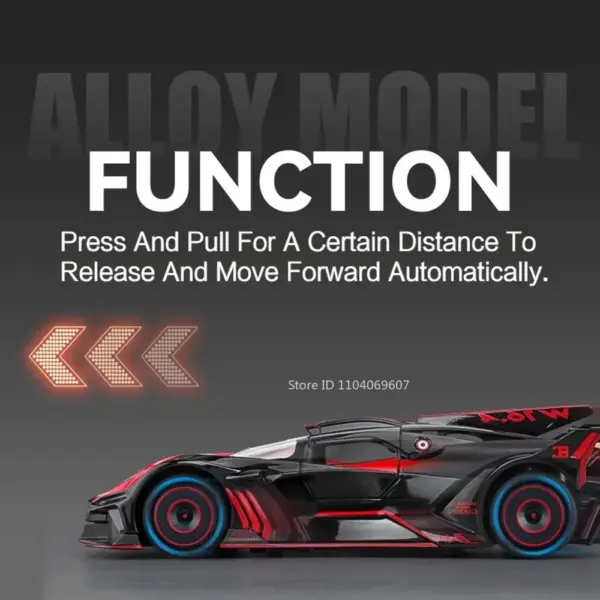 1:24 Scale Bolide Diecast Car Model - Image 5