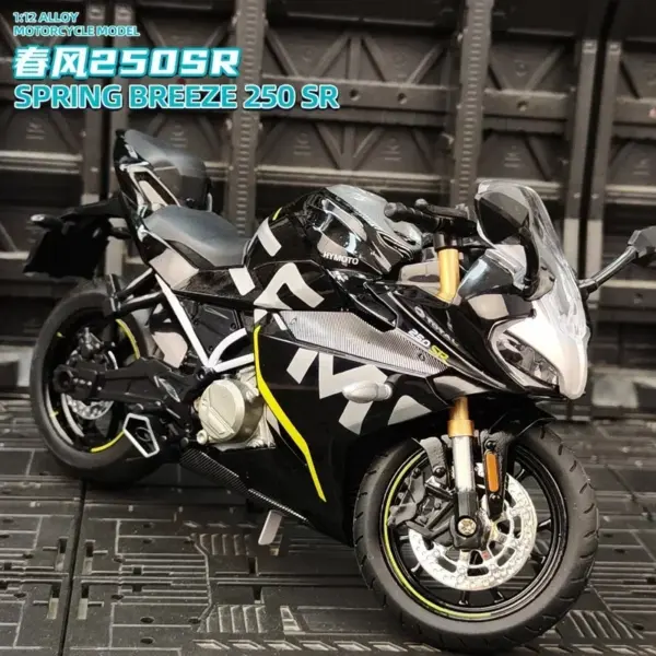 1:12 Scale Alloy Diecast Motorcycle Model - Image 6
