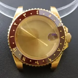 NH35 GMT Steel Watch Case 40.5mm Silver 142 S765a8f0595bd4ca5b8e37d8a5ca558a5d