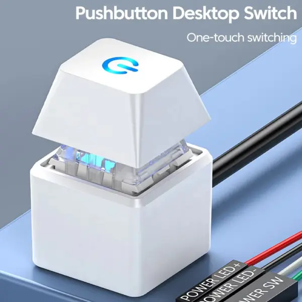 Computer Desktop Power On/Off Switch with LED - Image 3