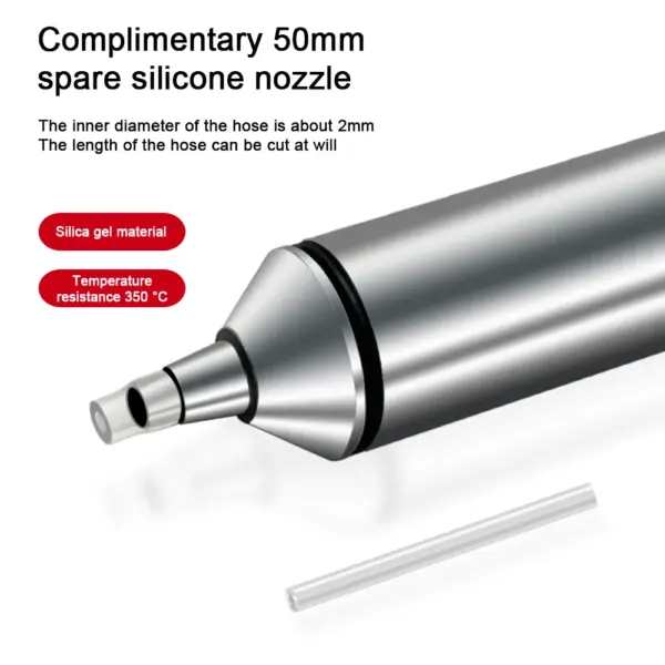 Aluminum Desoldering Pump with Silicone Hoses - Image 3