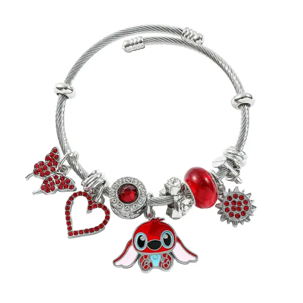 Trendy Disney Stitch Heart Beaded Bracelet - Image 20