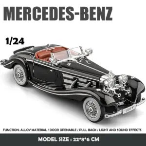 Vintage 1/24 Scale Benz 500K Model Car 22 S76f3b2a5a84946d68f632056c5e8841cc