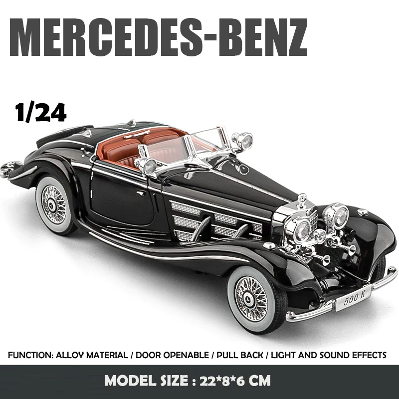 Vintage 1/24 Scale Benz 500K Model Car 9 Vintage 1/24 Scale Benz 500K Model Car - Image 9