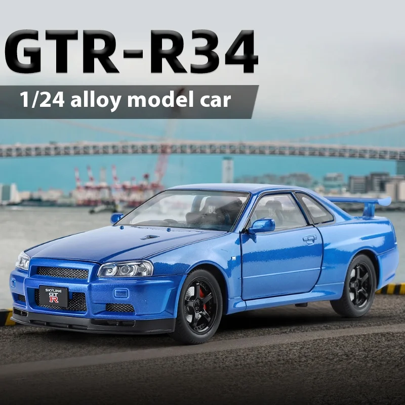 1/24 Nissan GTR R34 Diecast Car Model 6 1/24 Nissan GTR R34 Diecast Car Model - Image 6