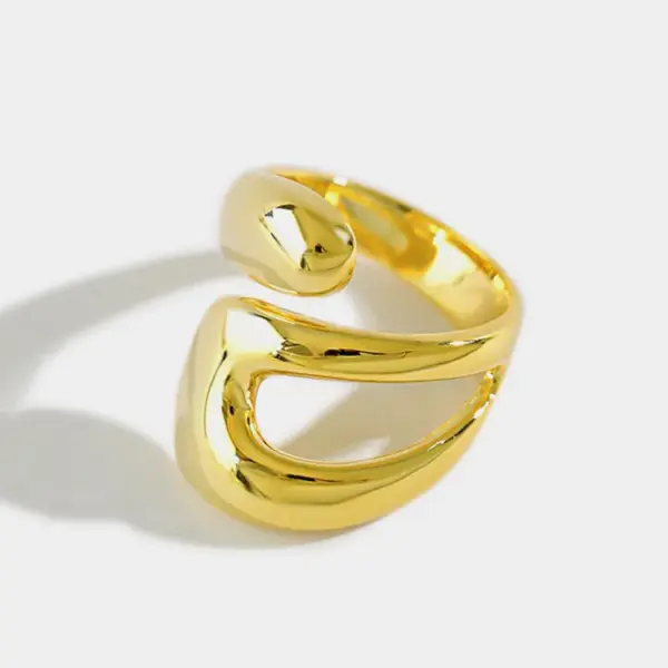 Bold Gold Silver Plated Dome Ring for Women - Image 9