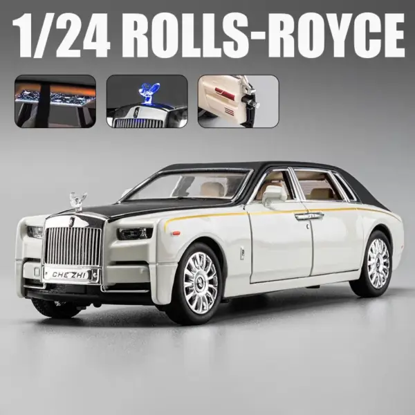 1:24 Scale Rolls Royce Phantom Diecast Model - Image 8