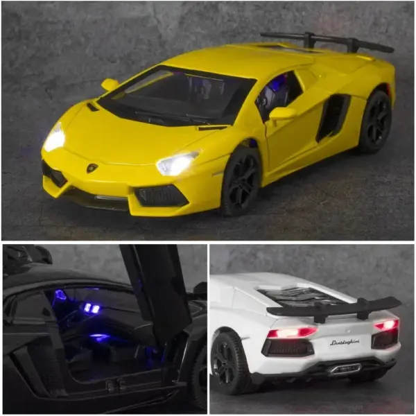 1:32 Scale LP740 Sports Car Diecast Model - Image 4