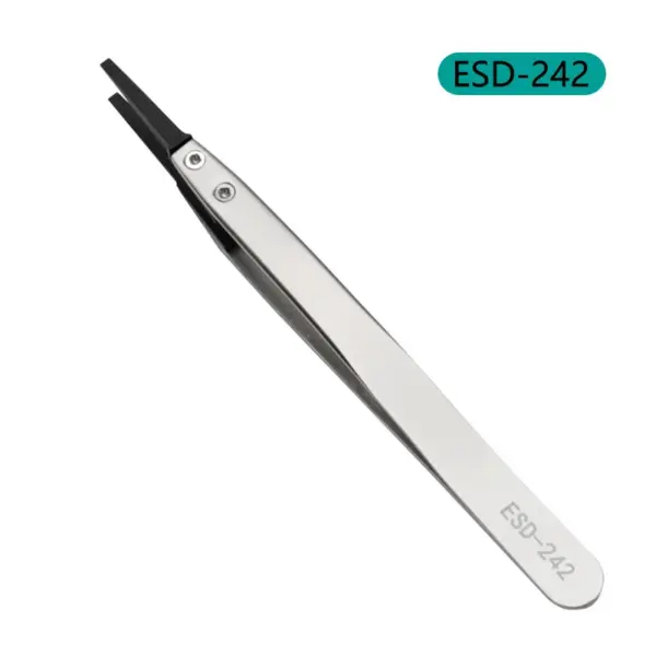 ESD Tweezers with Replaceable Tips and Steel Body - Image 9
