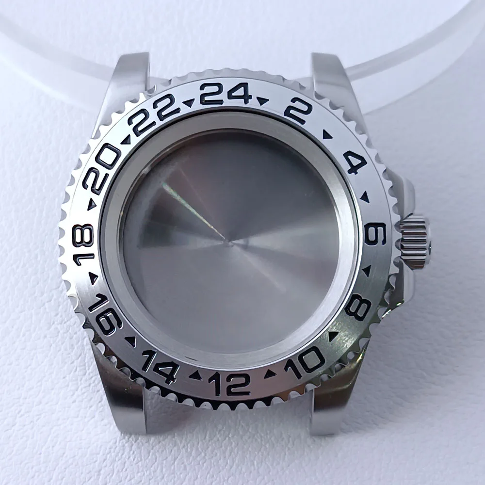 40.5mm Stainless Steel GMT Watch Case NH35/NH36 22 40.5mm Stainless Steel GMT Watch Case NH35/NH36 - Image 22