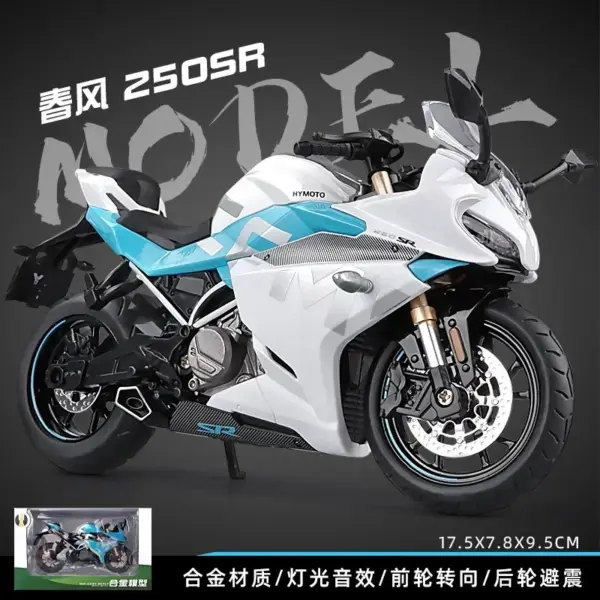 1:12 Scale Alloy Diecast Motorcycle Model - Image 9