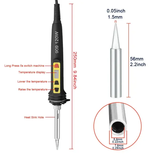 Digital Soldering Iron Set 100W 120W 150W - Image 5