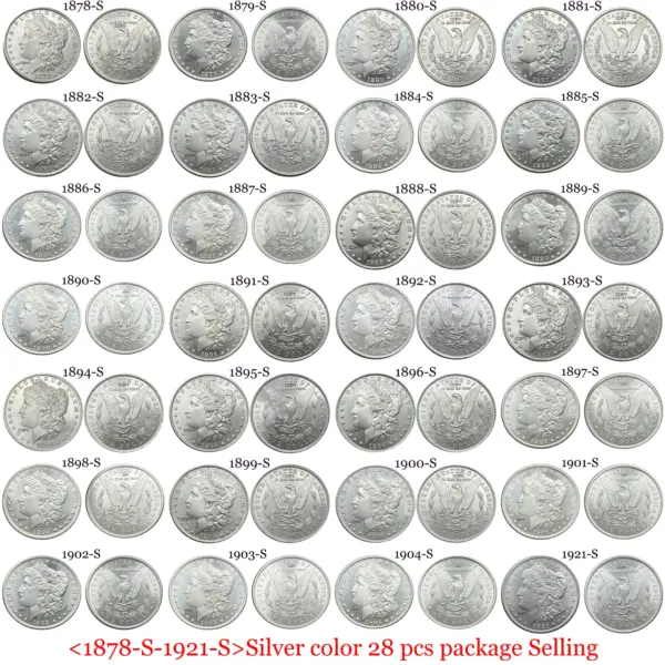 Morgan Silver Plated Commemorative Coin Set - Image 2