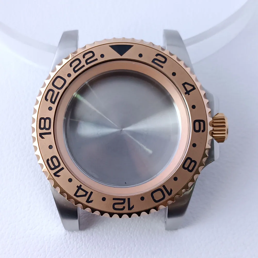 40.5mm Stainless Steel GMT Watch Case NH35/NH36 147 40.5mm Stainless Steel GMT Watch Case NH35/NH36 - Image 147