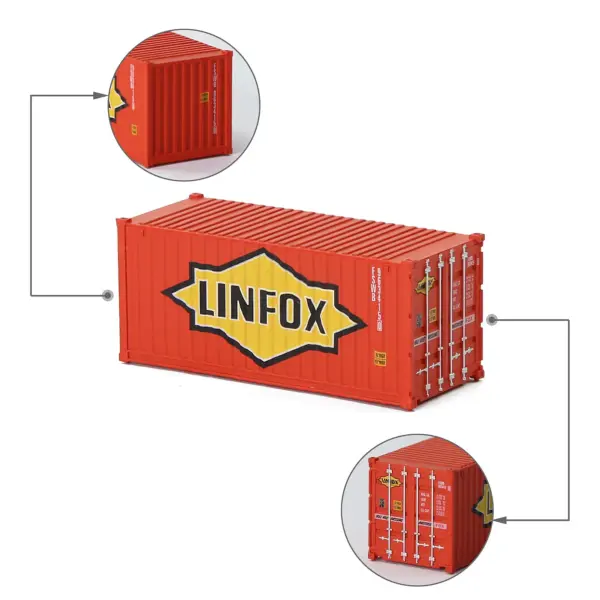 N Scale 1/160 20ft Shipping Container Model - Image 5