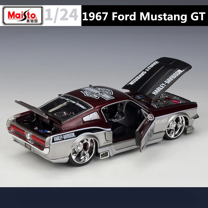 Maisto 1:24 1967 Ford Mustang GT Model Car 6 Maisto 1:24 1967 Ford Mustang GT Model Car - Image 6