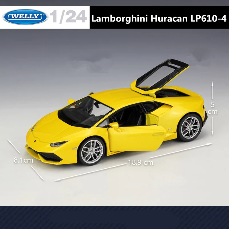 1:24 Lamborghini Huracan LP610-4 Diecast Model 4 1:24 Lamborghini Huracan LP610-4 Diecast Model - Image 4