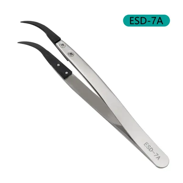 ESD Tweezers with Replaceable Tips and Steel Body - Image 10