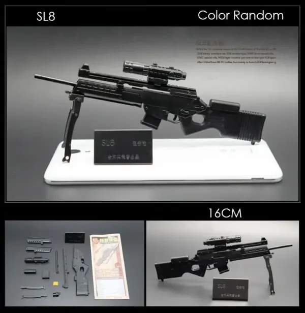 1:6 Scale AK74 Sniper Rifle and HK416 Model - Image 3