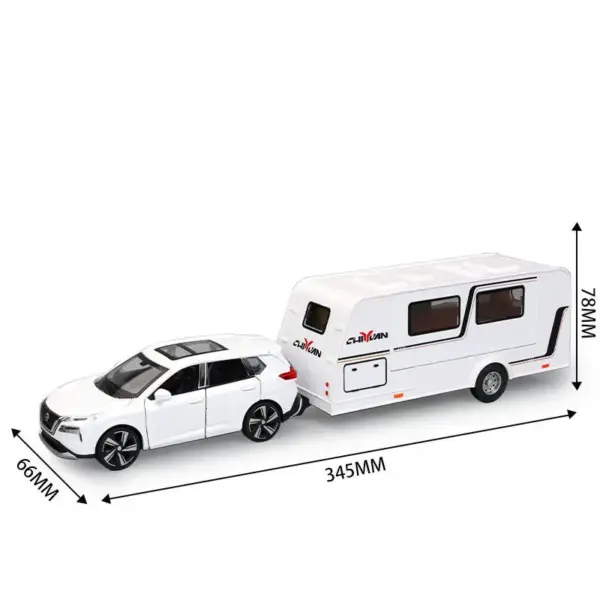 1/32 Alloy Diecast RV Trailer Car Model - Image 12