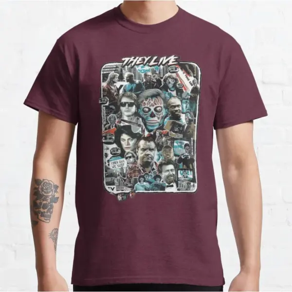 They Live Retro Horror Graphic T-Shirt S-6XL - Image 2