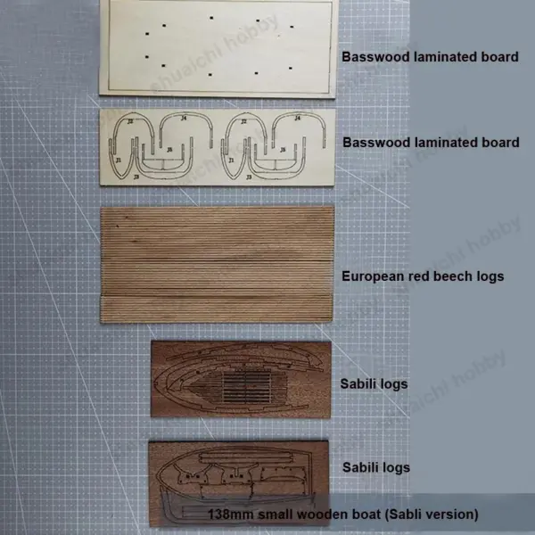 Wooden Lifeboat Model Kit 138mm 208mm Sizes - Image 5