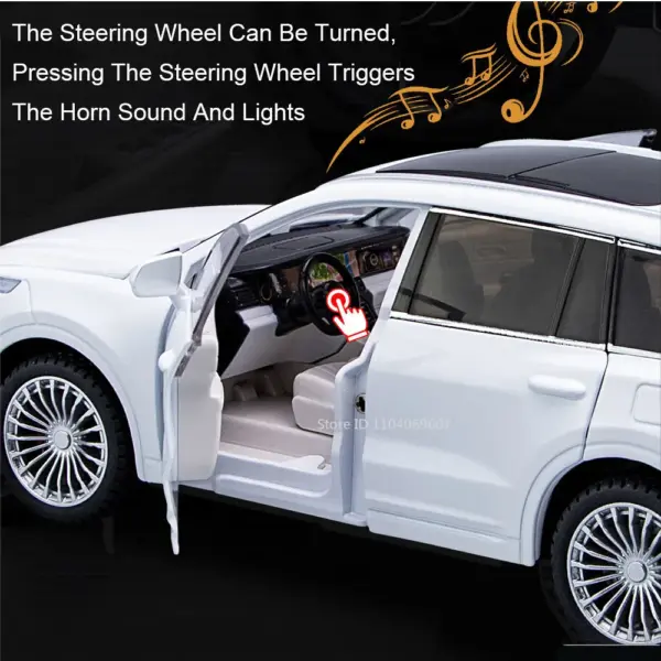 1:24 Diecast Toy Car Model with Sound and Light - Image 4